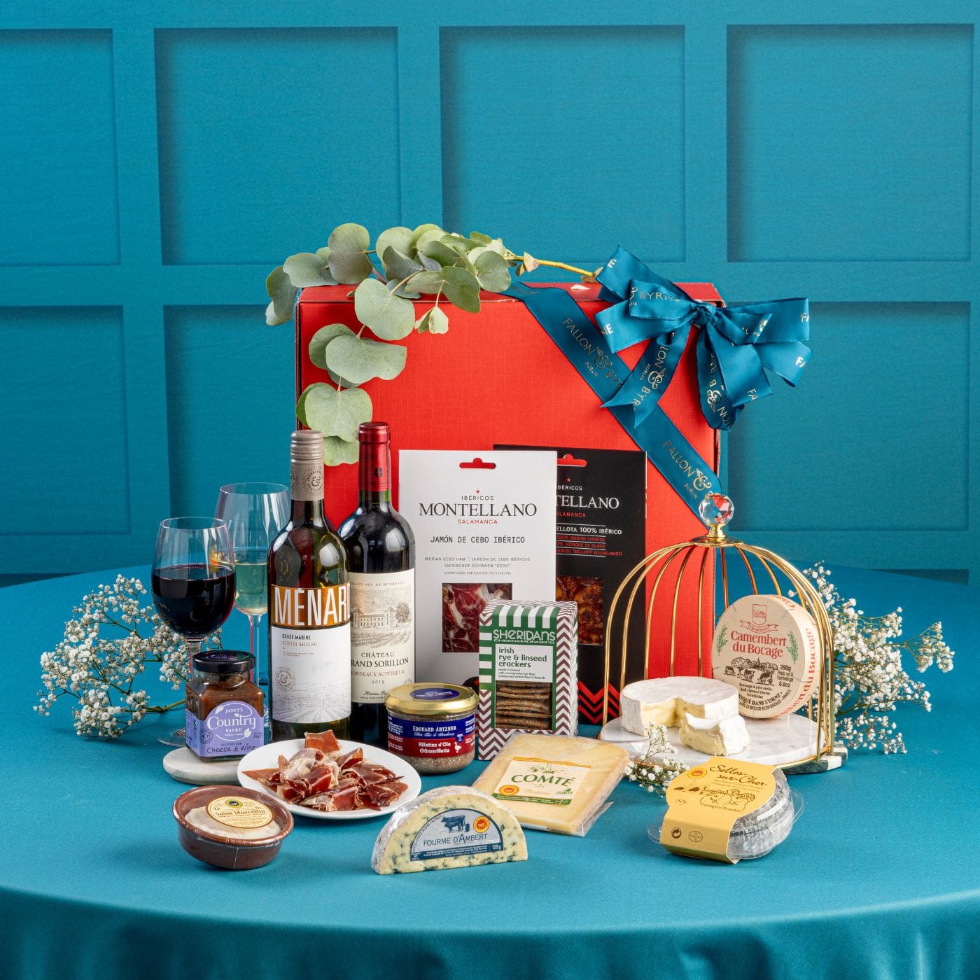 Fallon & Byrne: Wine & Cheese Hamper