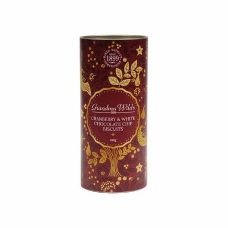 Grandma Wild's Cranberry and White Chocolate Chip Biscuit Christmas Tube