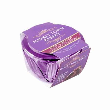 Market Town Port and Brandy Christmas Pudding
