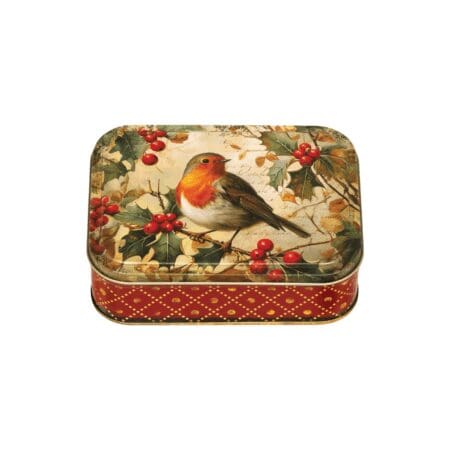 Tin Treats Robin Tin with Fudge