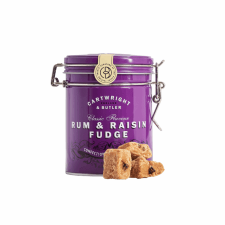 Cartwright and Butler Rum and Raisins Fudge Tin