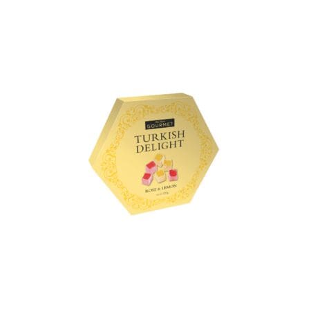 Rose & Lemon Turkish Delight Hexagon Box